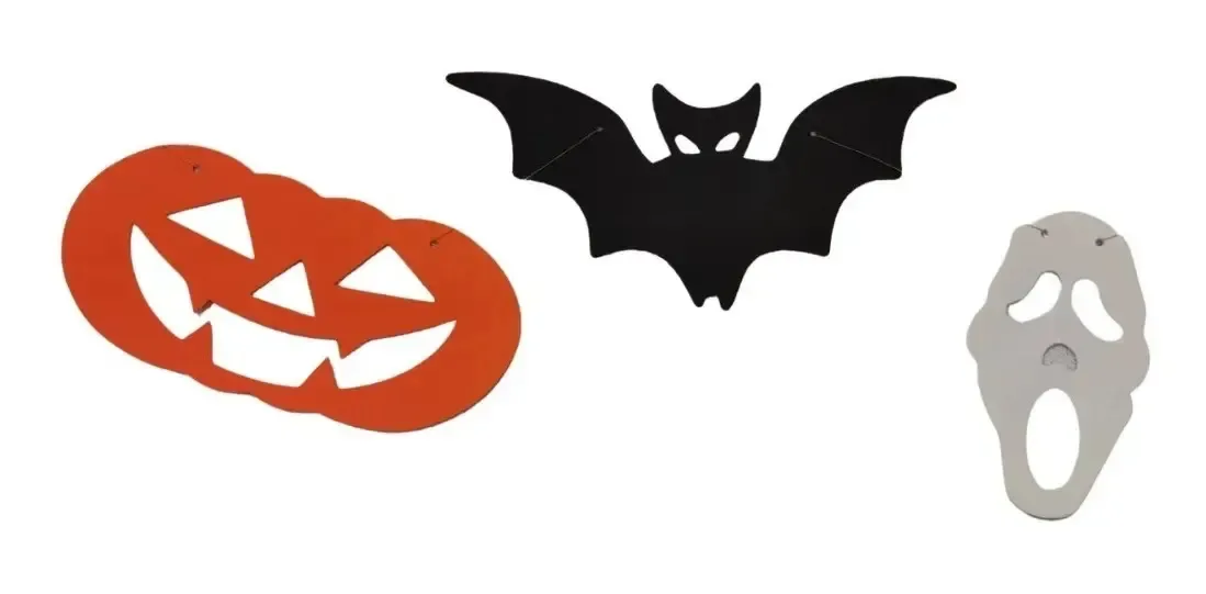 Decoração Halloween Varal De Bandeirinhas E.v.a 5 Metros