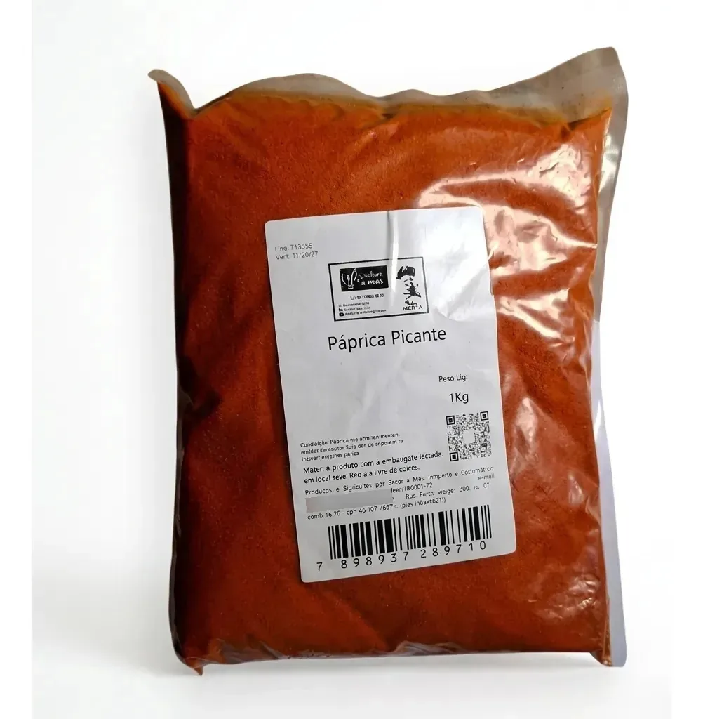 Páprica Picante Em Pó 1kg Tempero Para Carnes E Churrasco