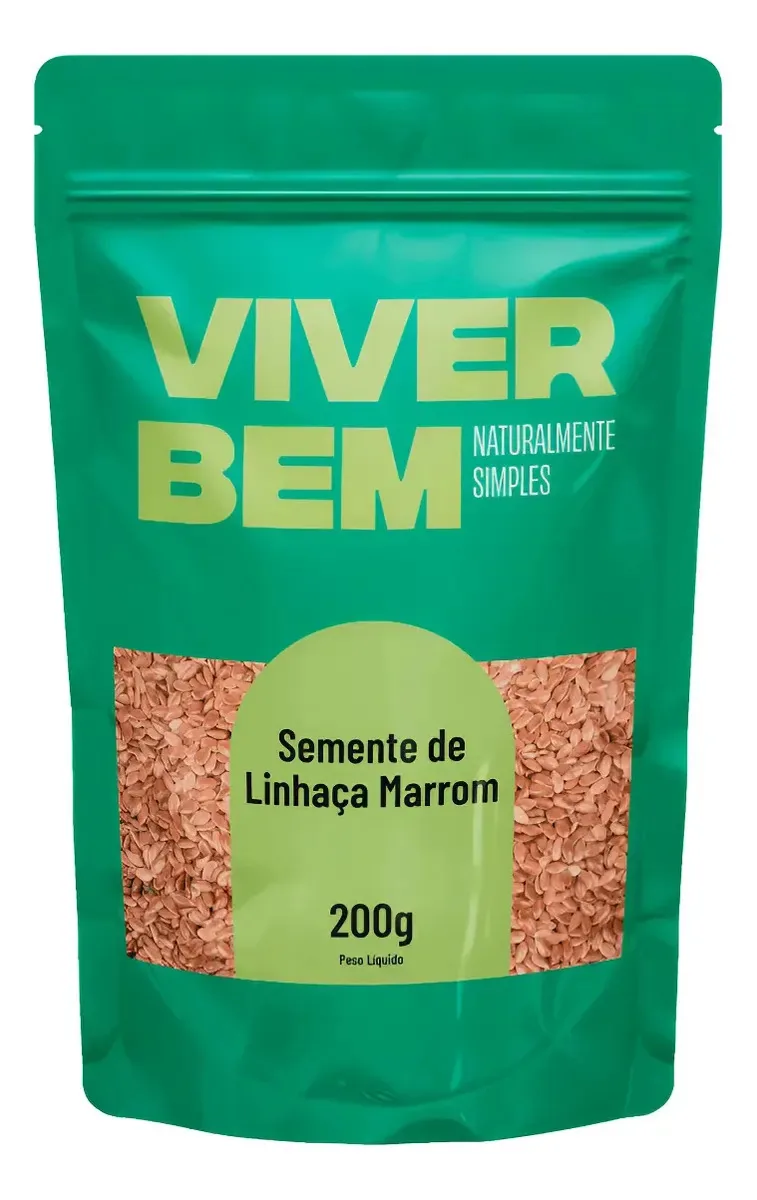 Semente Linhaça Marrom 200g Excelência - Viver Bem