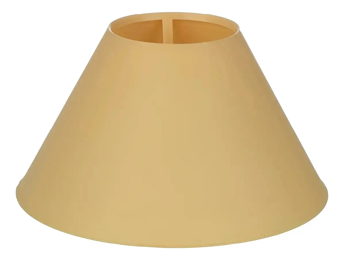 Cúpula De Abajur Grande Termoplástica Grande Cor Bege Cúpula abajur grande