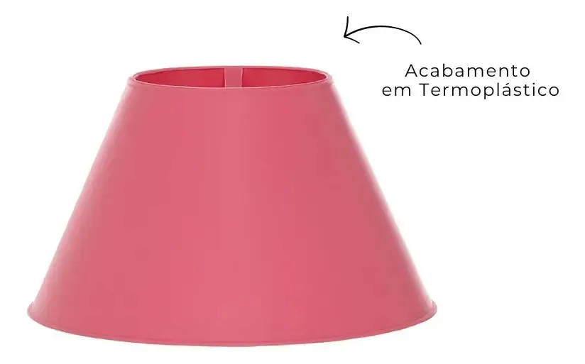 Cúpula De Abajur Pequena Termoplástica Infantil Cor Rosa Bebê Cupula abajur pequena