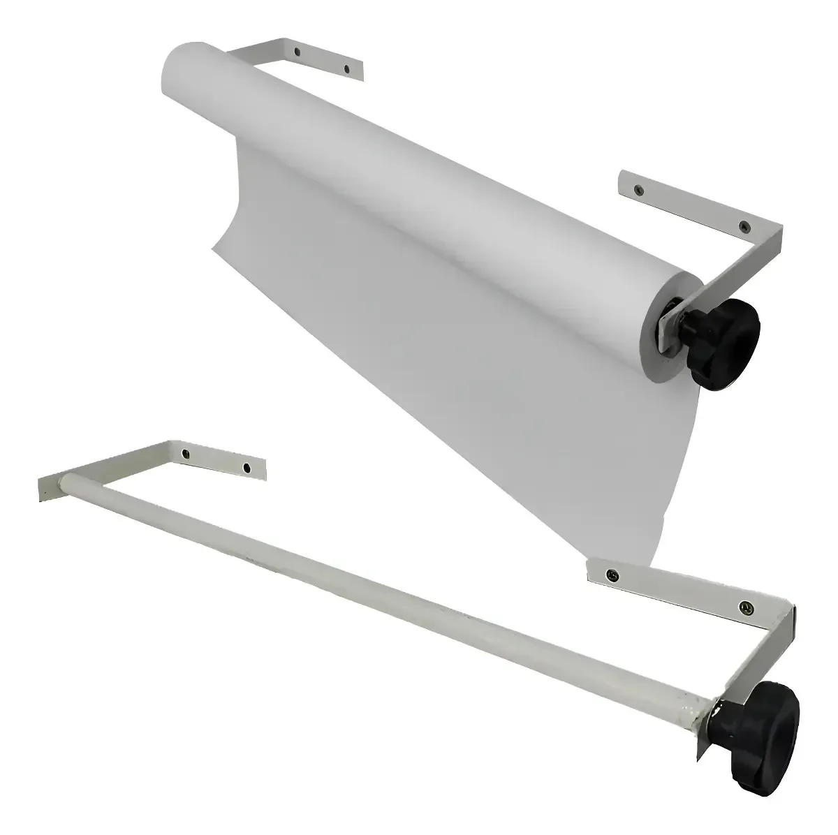 Suporte Rolo Lençol Papel Descartável Hospitalar 70cm Branco