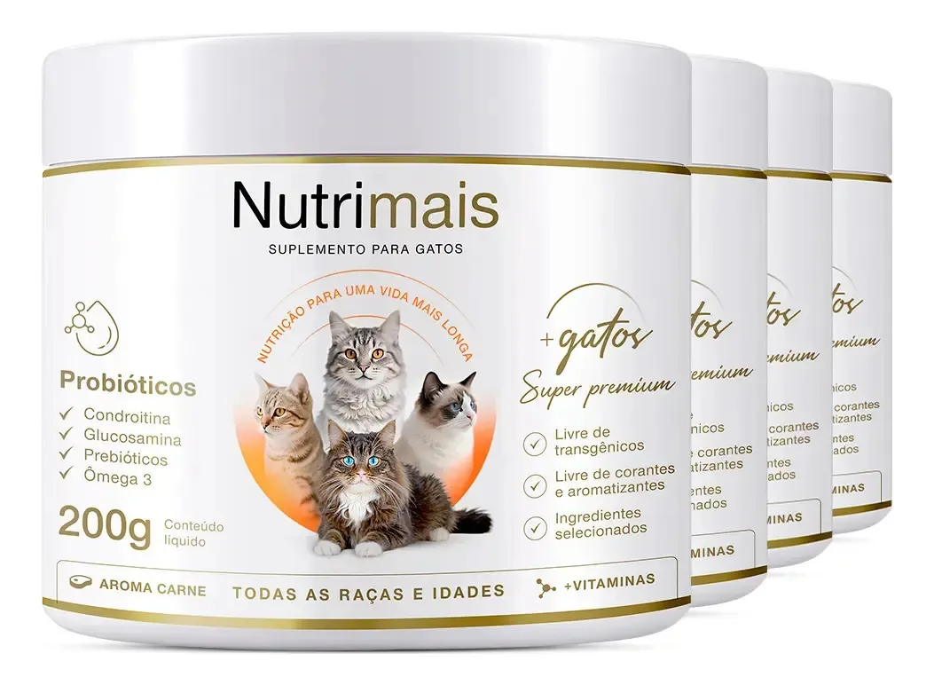 4 Suplementos Nutrimais Gatos Para Todas As Raças E Idades