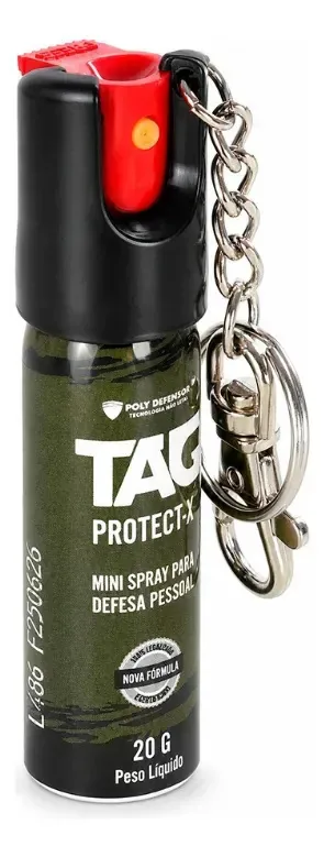 Spray Pimenta Defesa Pessoal 20ml Portátil Spray Névoa 2,5mt Preto