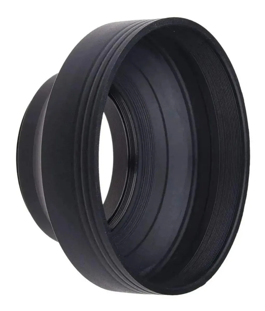 Parassol de Borracha F32 para Lente 49mm, Flexível e Dobrável