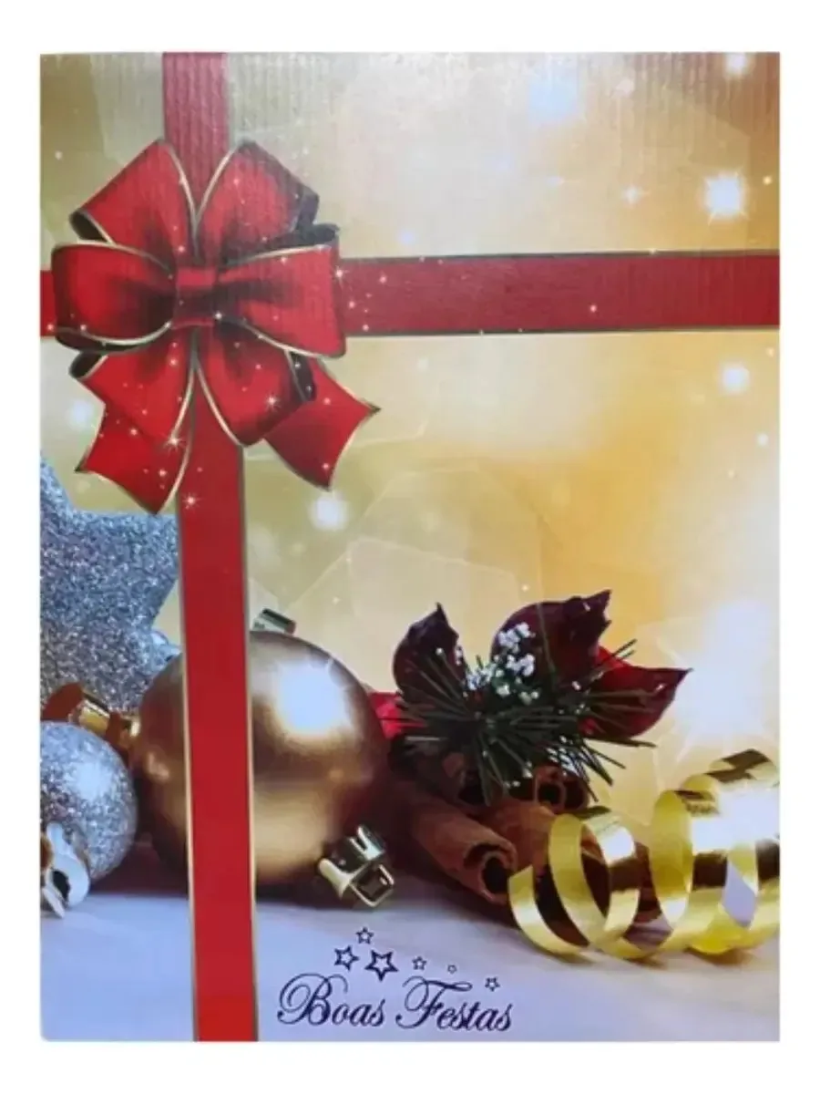 Cesta De Natal Presenteável Celebração Produtos De Qualidade