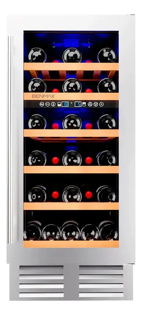 Adega De Vinhos Compressor Benmax Dual Zone Para 28 Garrafas