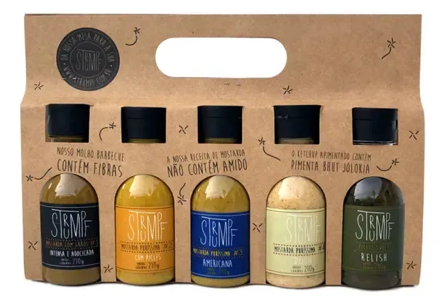 Kit Molhos 4 Mostardas + Relish De Pepino Strumpf