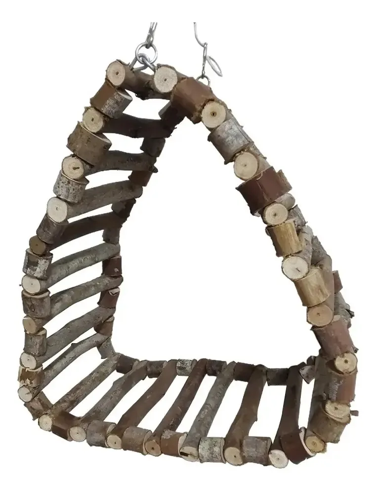 Brinquedo Para Aves Triângulo Eucalipto G