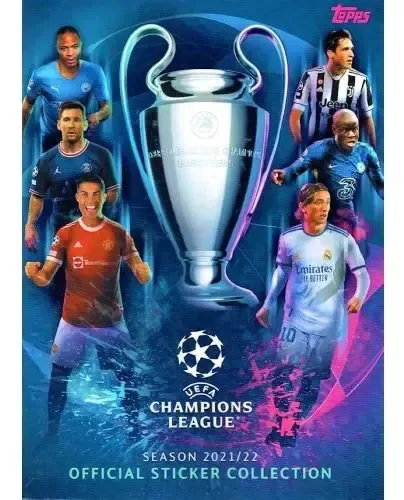 Pacote de álbuns da Champions League 2021/22 X 10 álbuns