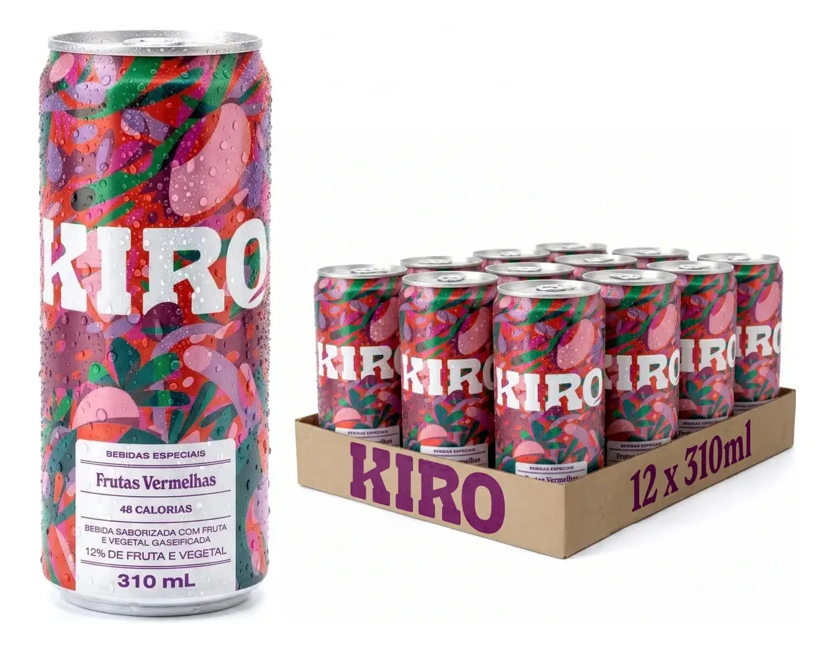 Bebida Kiro Frutas Vermelhas 12 Unidades
