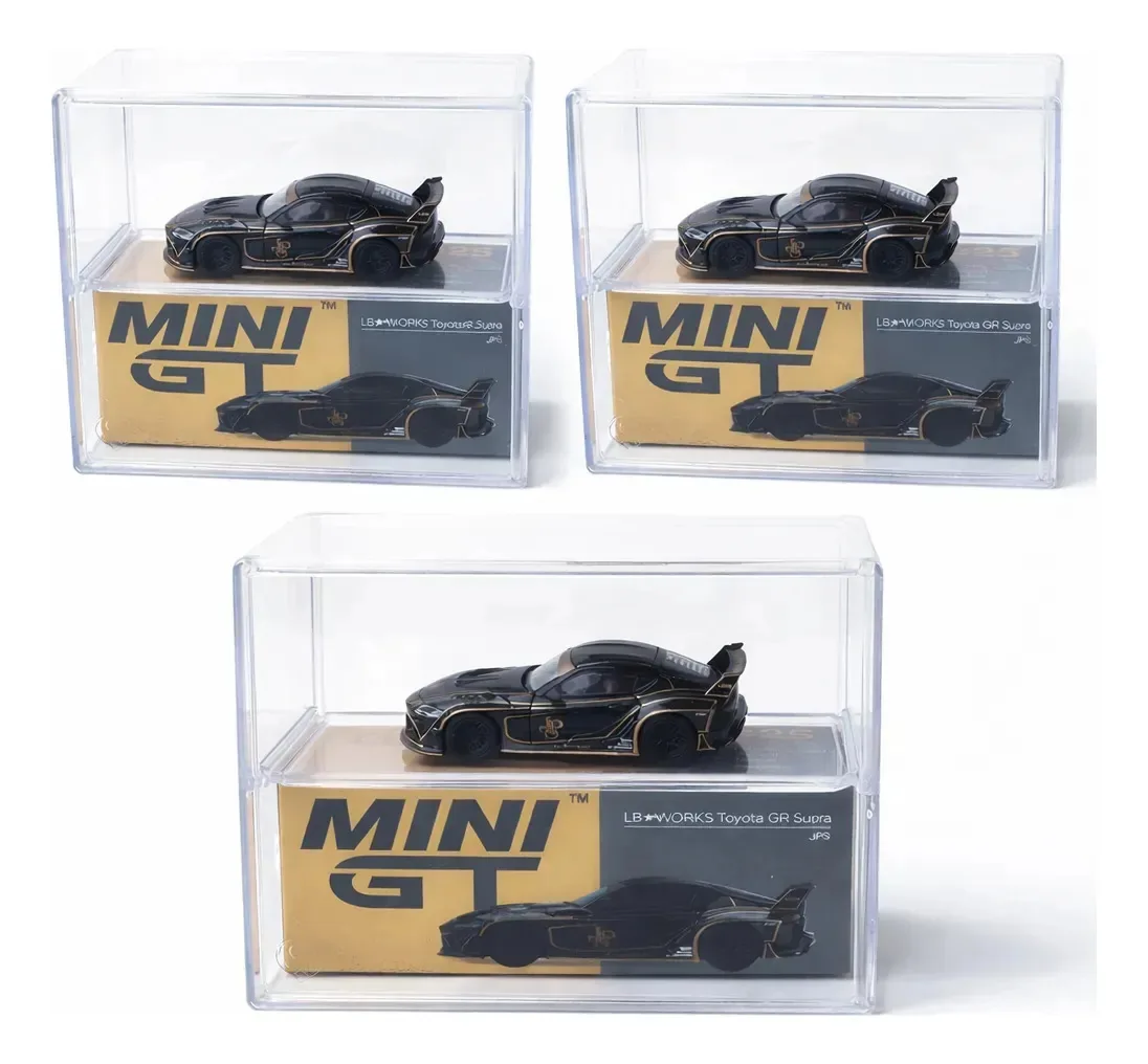 3x Expositor Empilhável Para Mini Gt - The King Of Boxes Branco