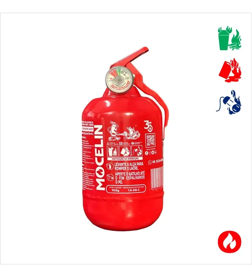 Extintor Veicular Pqs 900g Abc Fiat