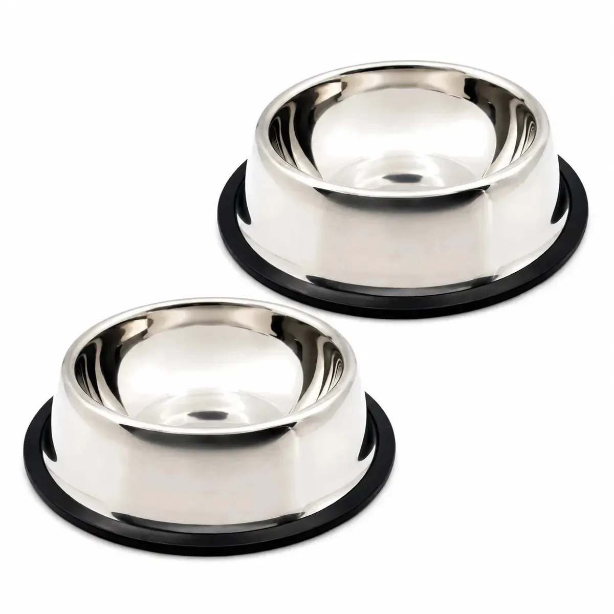 Tigela Para Gato Cachorro Coelhos 150ml 2 Unidades Inox Promoção