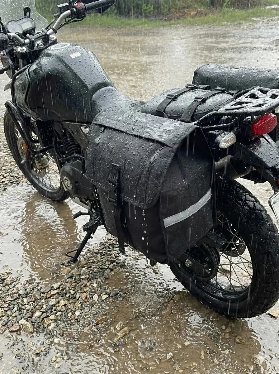 Alforge Baslu 60l Bolsa Lateral Universal Para Motos Preto