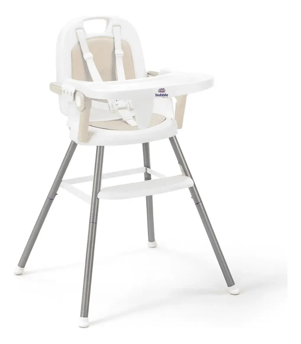 Cadeira De Alimentação Portátil Cherry 3x1 Bege -bubble Baby