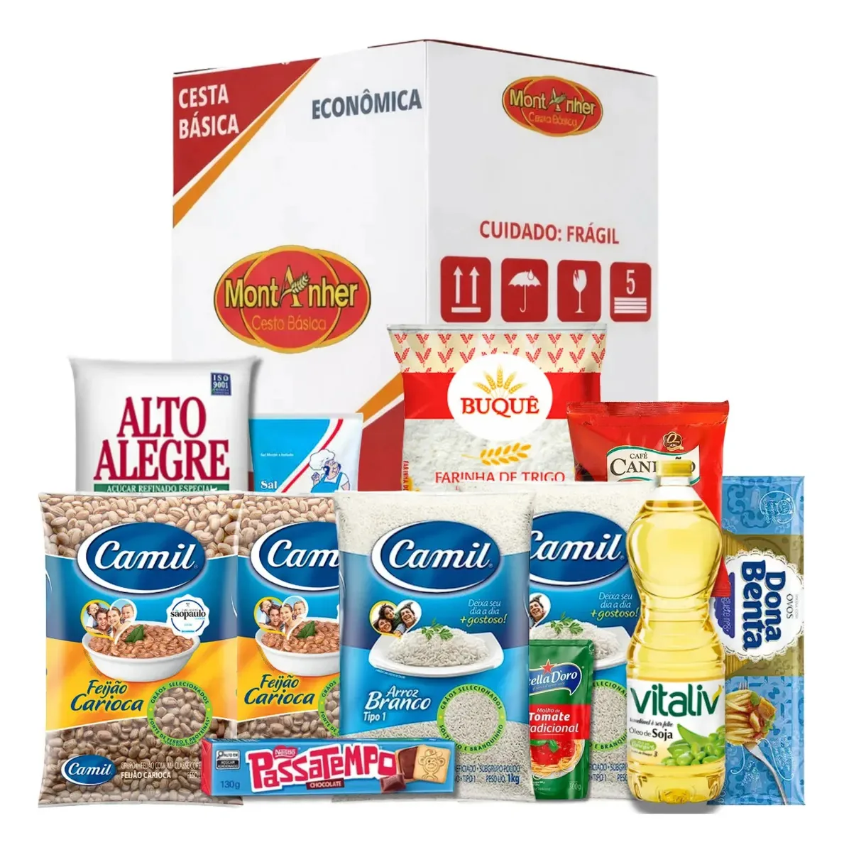 Kit Alimentação Econômica 12 Itens | Livre Full