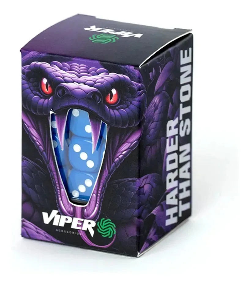 Kit De Dados Viper Acessórios 36 Unidades 12mm Azul