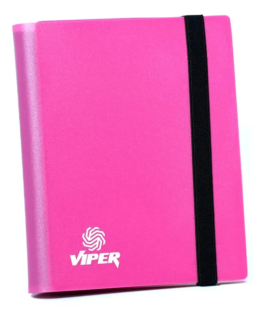 Pasta 2x2 Rosa C/ Elástico Plástico Rígido Viper Acessórios Rosa