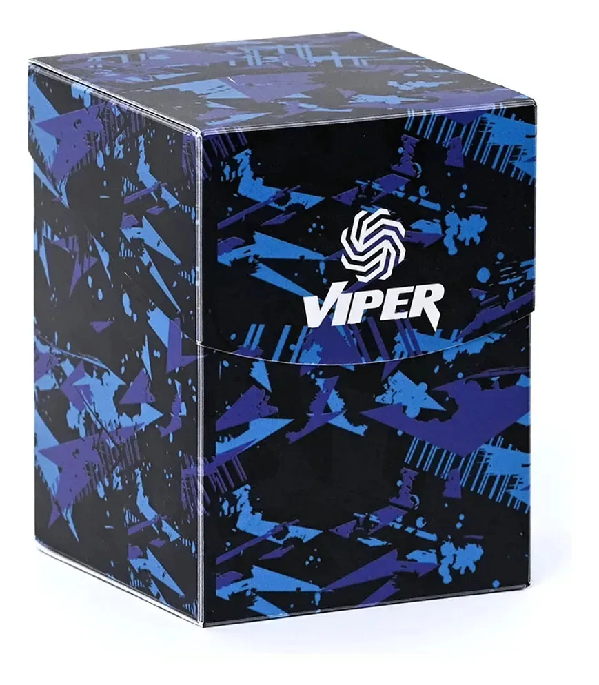 Deckbox Básica 100+ Estampa Azul E Roxa Viper Acessórios Azul E Roxa