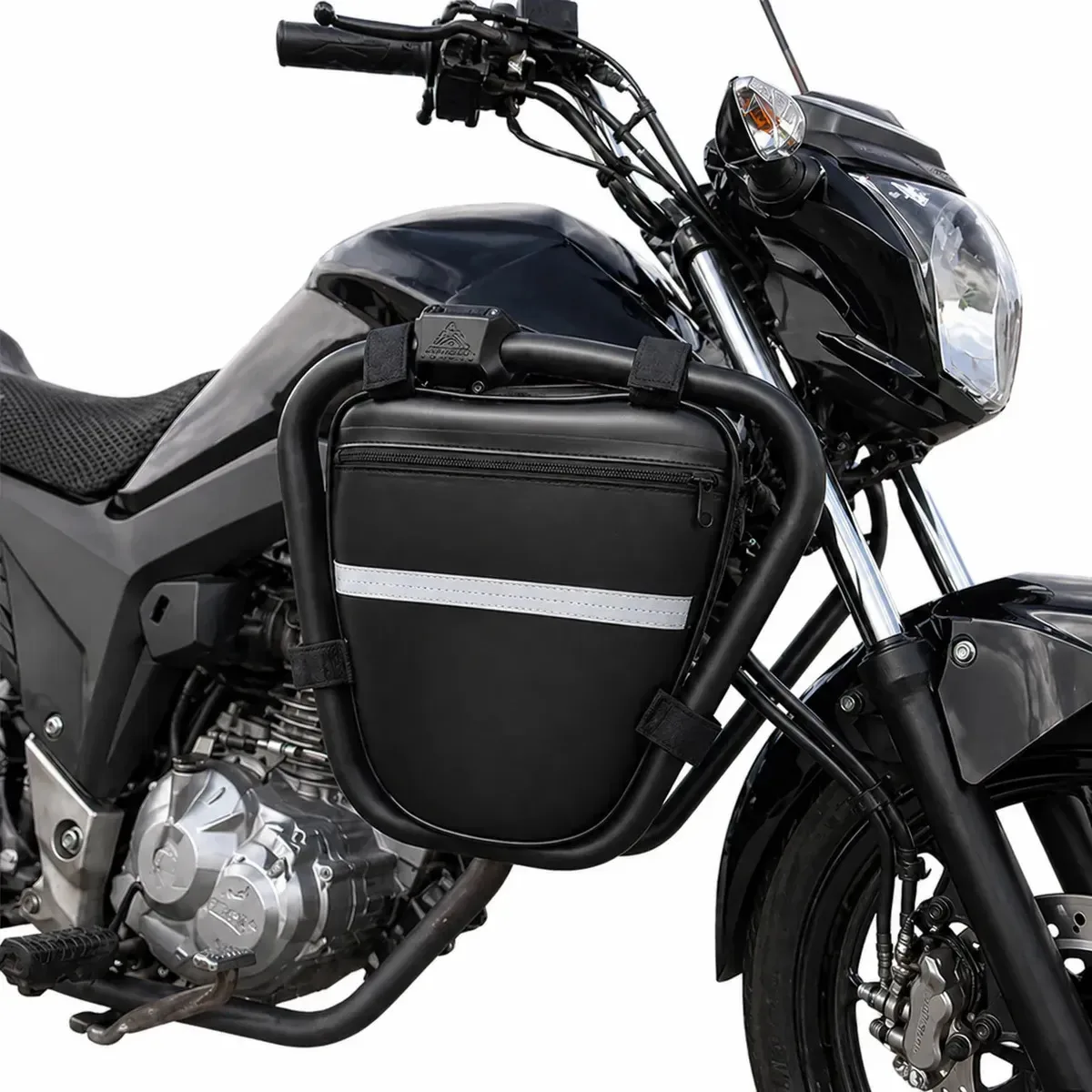 Alforge Moto Frontal 1 Par Protetor Carenagem Motos Baslu Preto