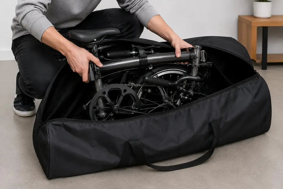 Bolsa Trasportar Porta Bike Dobrável Infantil Patinete Preto