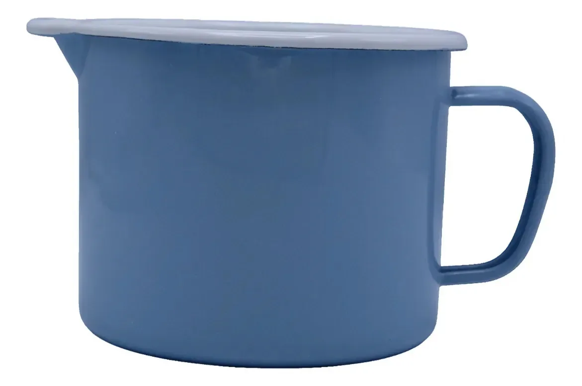 Leiteira Esmaltada A5 Grafite 1,5 Litros para Leite e Café