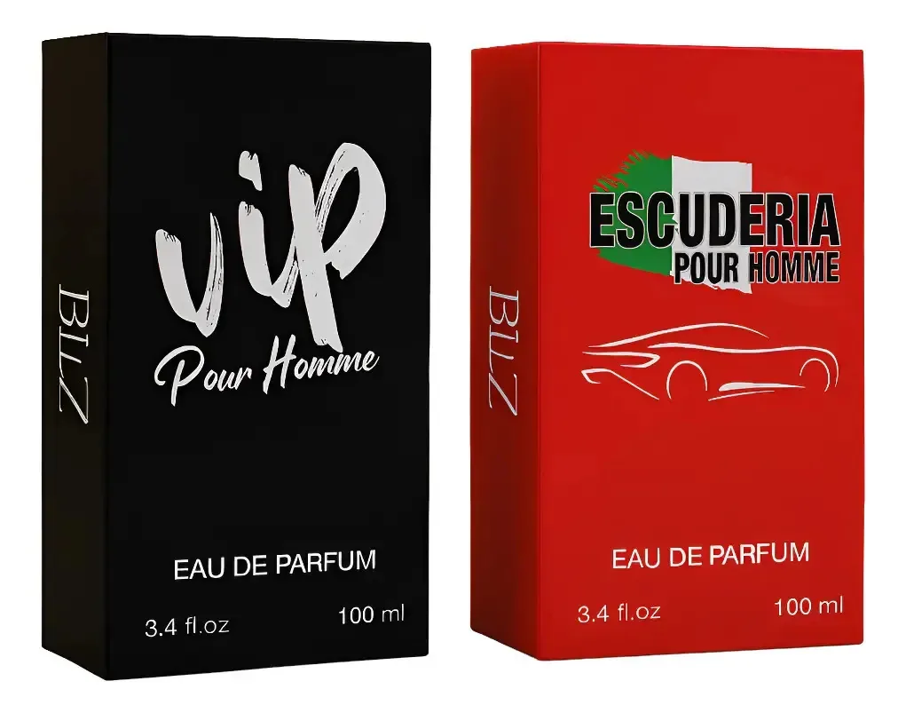 02 Perfumes Masculinos Vip Homme + Escuderia Red 100ml