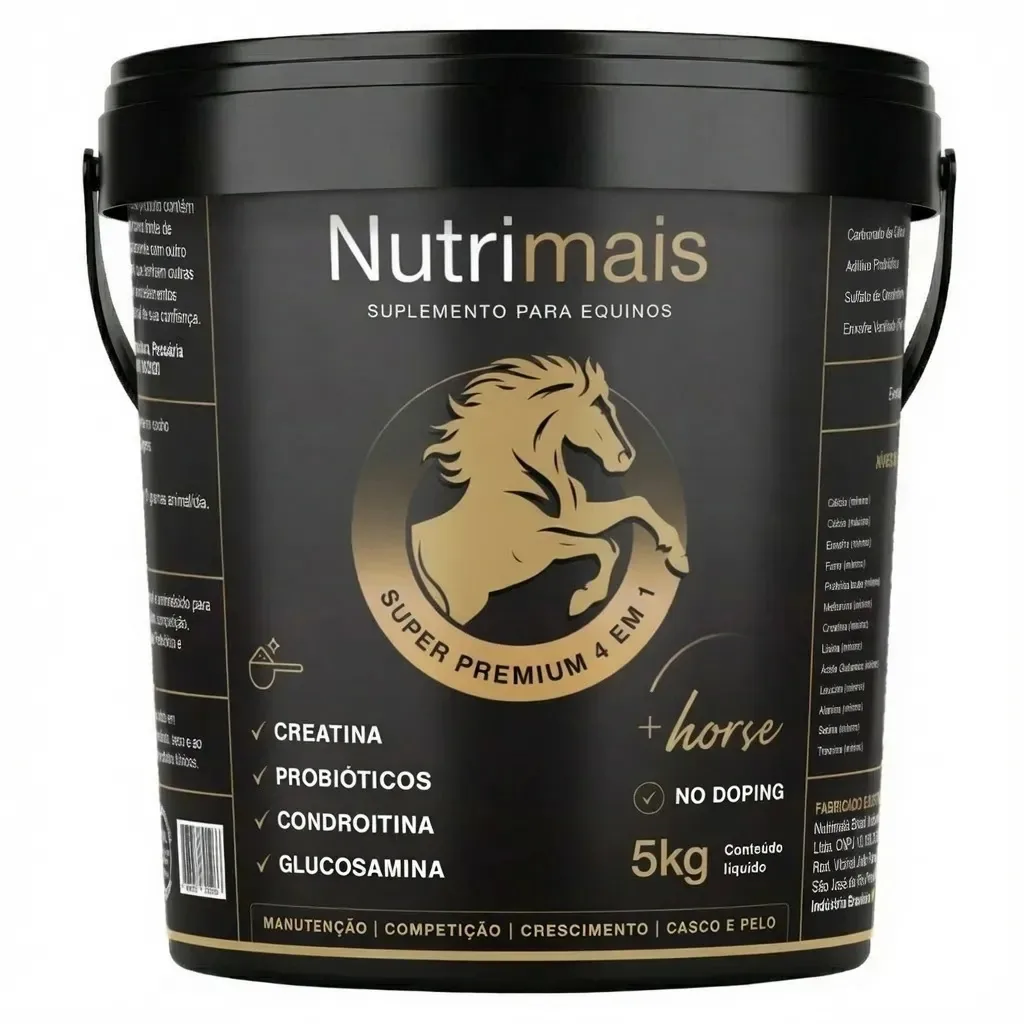 Suplemento Cavalos Manutenção Competição Crescimento Casco e Pelo Nutrimais 5kg