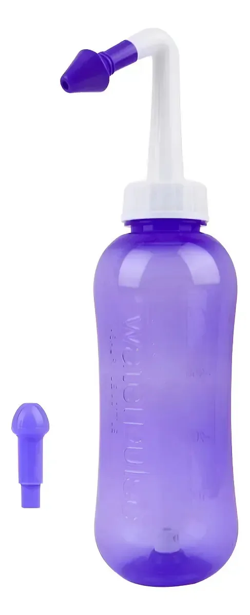 Ducha Higienizador Nasal Bebê/ Adulto Lavador 300ml Cor Roxo