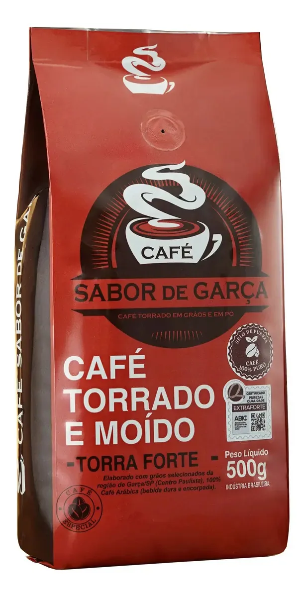 Café Torrado E Moído - Torra Forte 500g Café Sabor De Garça