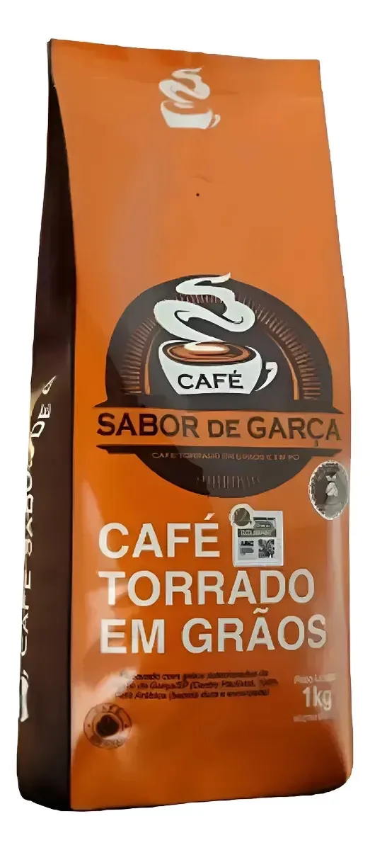 Café Torrado Em Grãos Sabor De Garça 1kg
