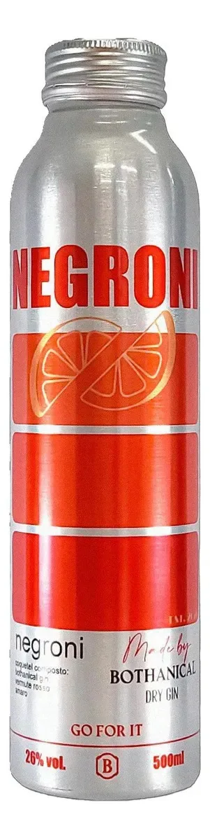Bothanical Negroni 500ml | Garrafa De Alumínio Sustentável