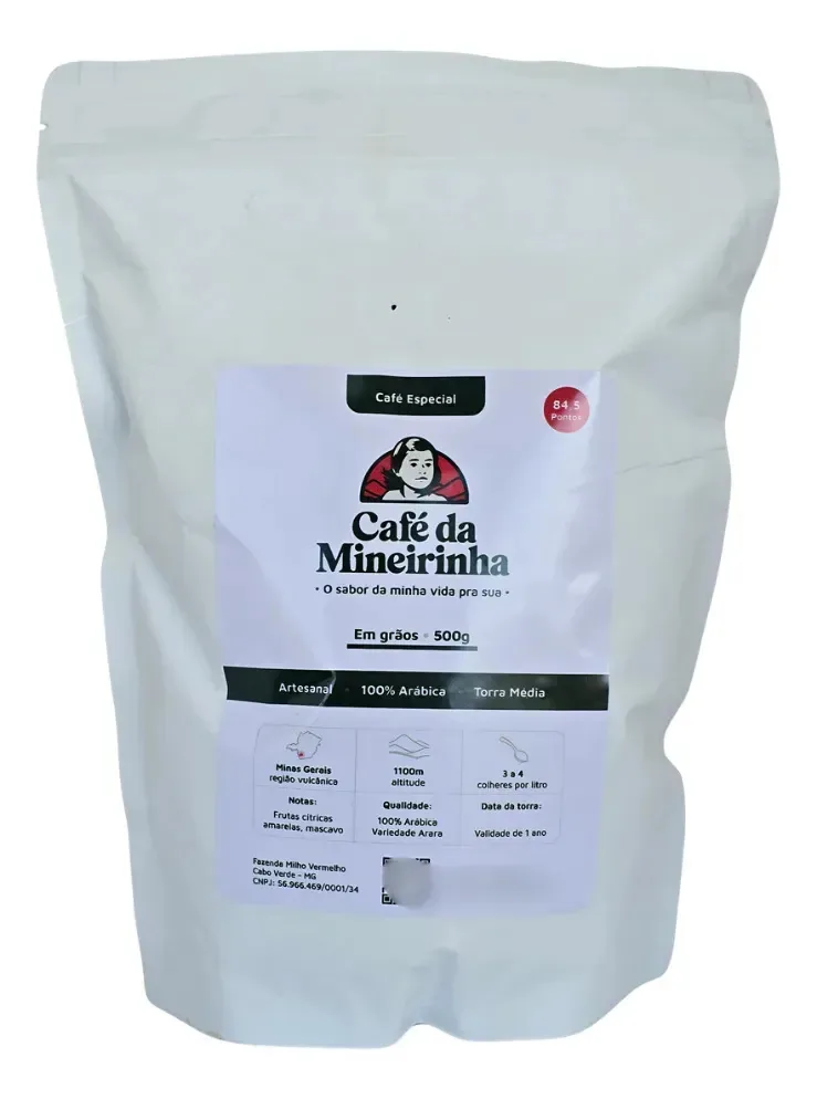 Café Especial Café Da Mineirinha Torra Média Em Grão 500g