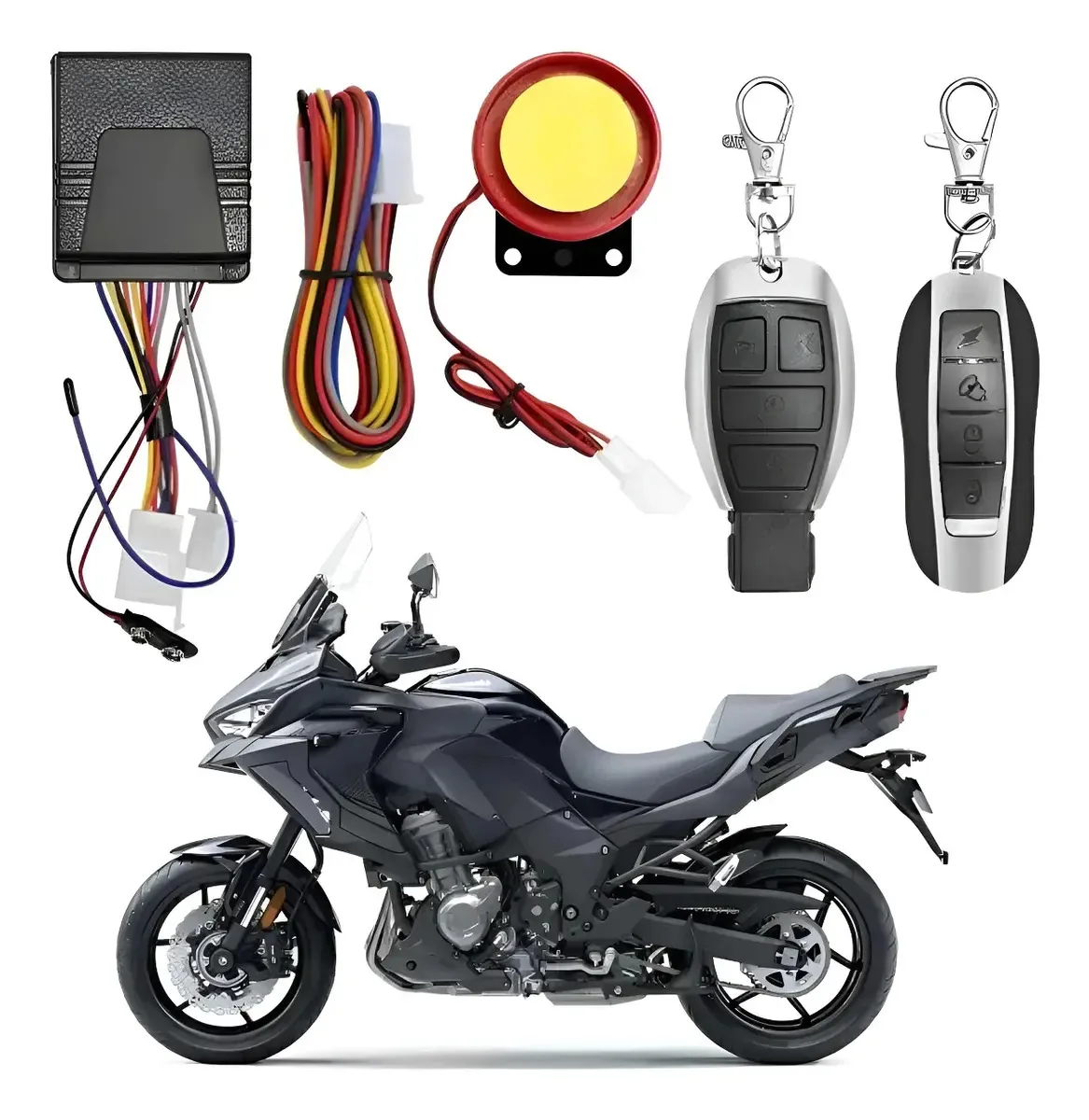 Alarme Antifurto Para Moto Com Controle Remoto Duplo Potente