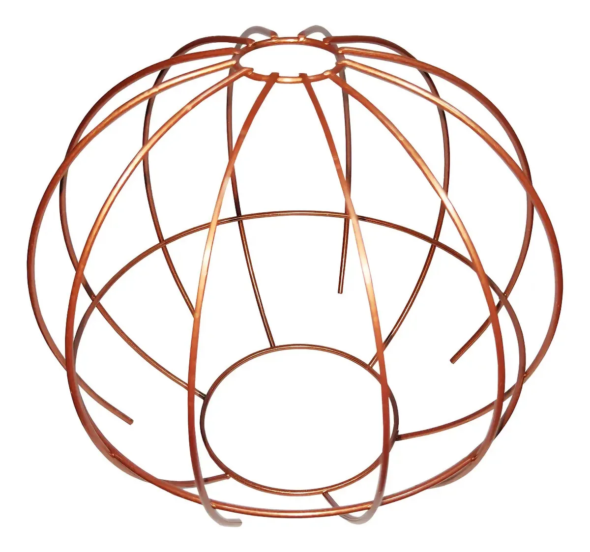 Cupula De Aramado Spider Para Pendentes E Abajures P Cor Cobre Liso
