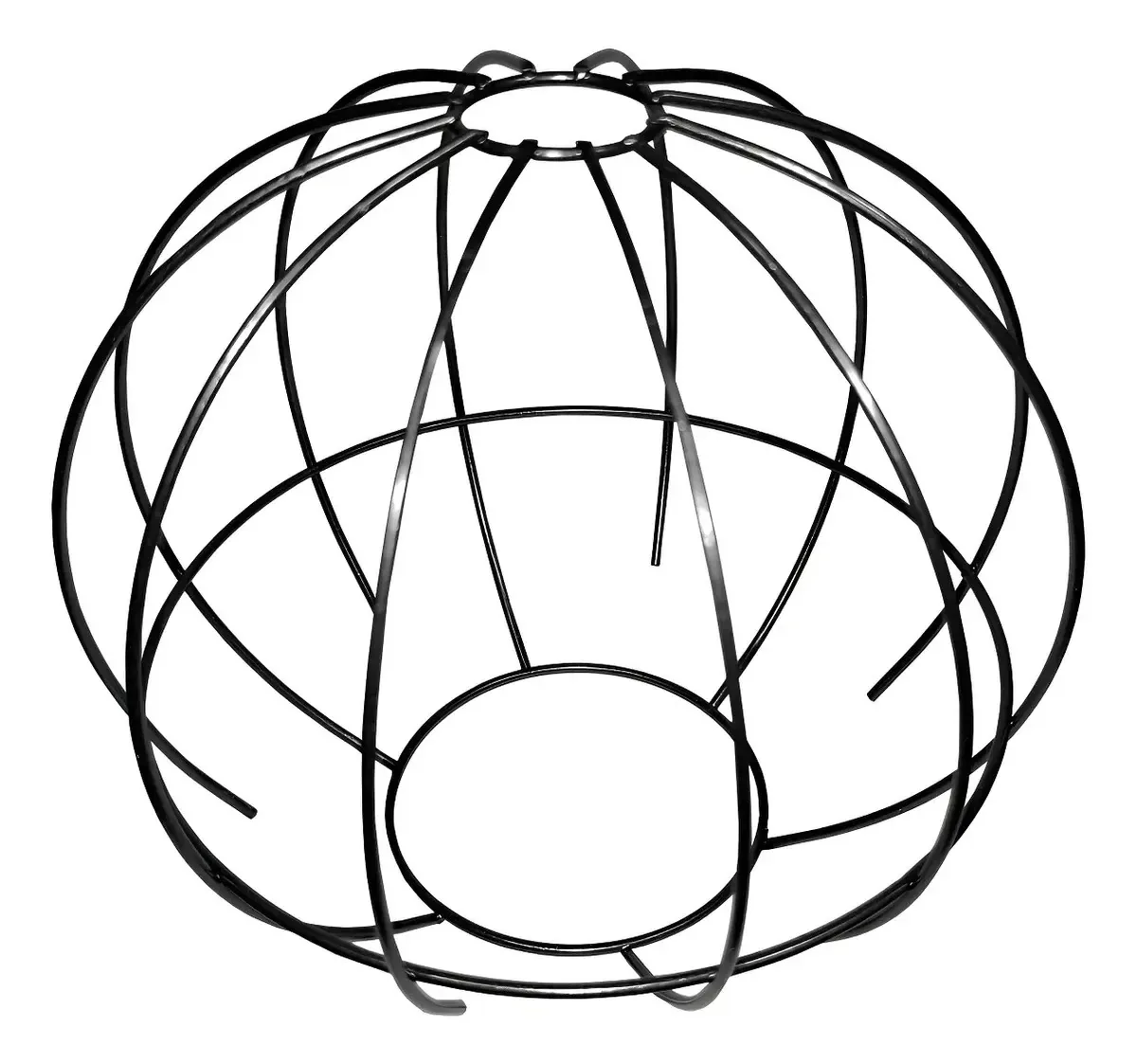 Cupula De Aramado Spider Para Pendentes E Abajures G Cor Preto Liso