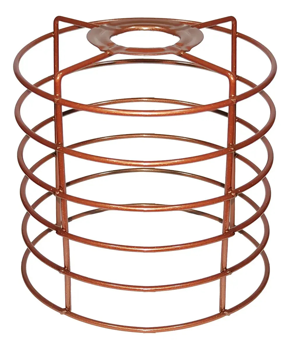 Cupula De Aramado Chochin Para Pendentes E Abajures Cor Cobre Liso