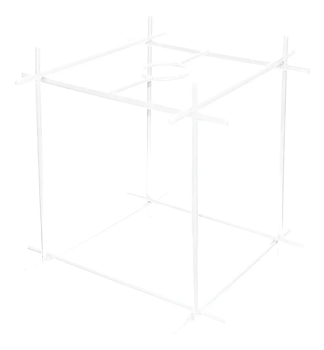 Cupula De Aramado Dado Para Pendentes E Abajures Cor Branco Liso