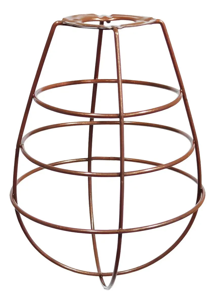 Cupula De Aramado Lampshape Para Pendentes E Abajures Cor Cobre Liso