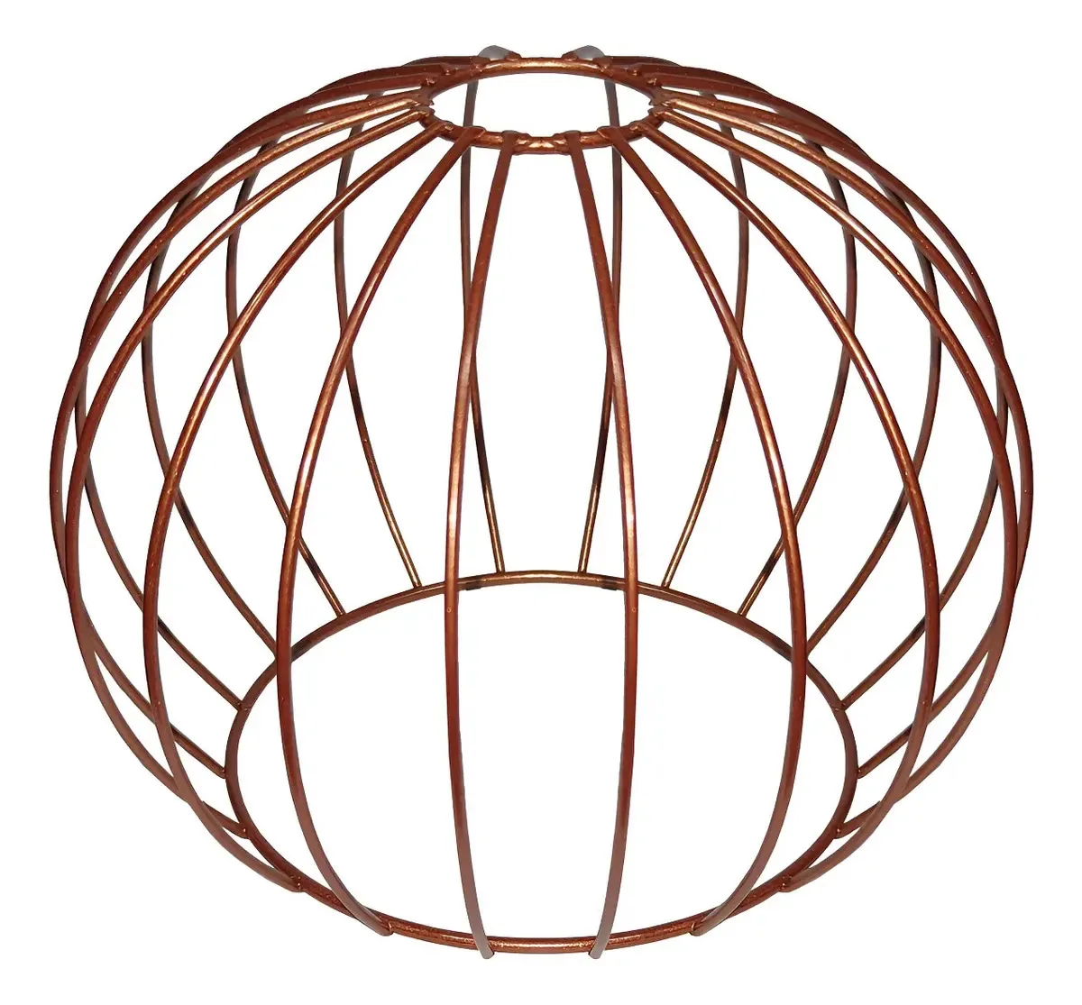 Cupula De Aramado Tangerine Para Pendentes E Abajures Cor Cobre Liso
