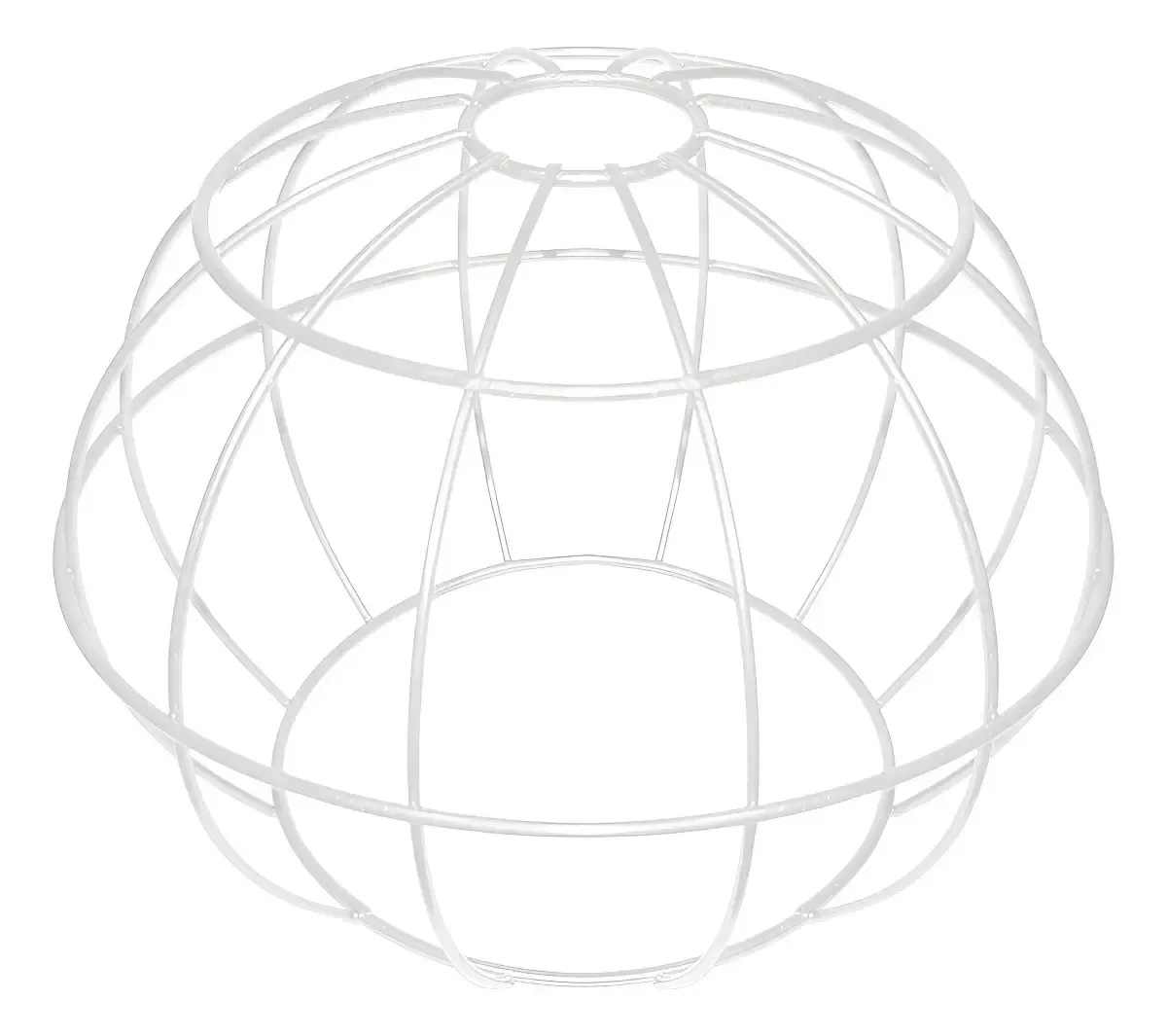 Cupula De Aramado Tangerine 2 P/ Pendentes E Abajures Cor Branco Liso
