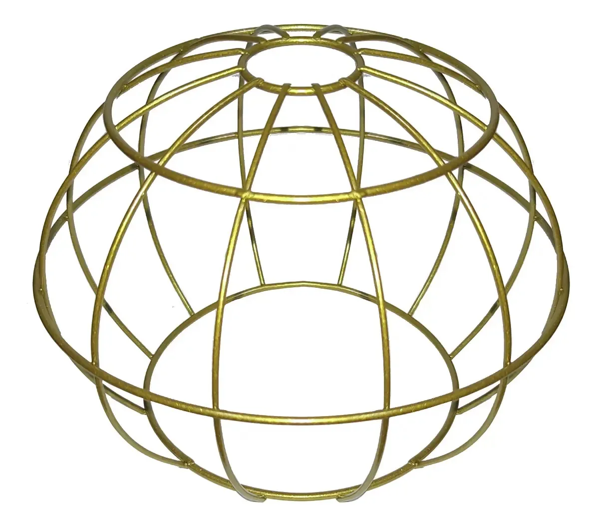 Cupula De Aramado Tangerine 2 P/ Pendentes E Abajures Cor Dourado Liso