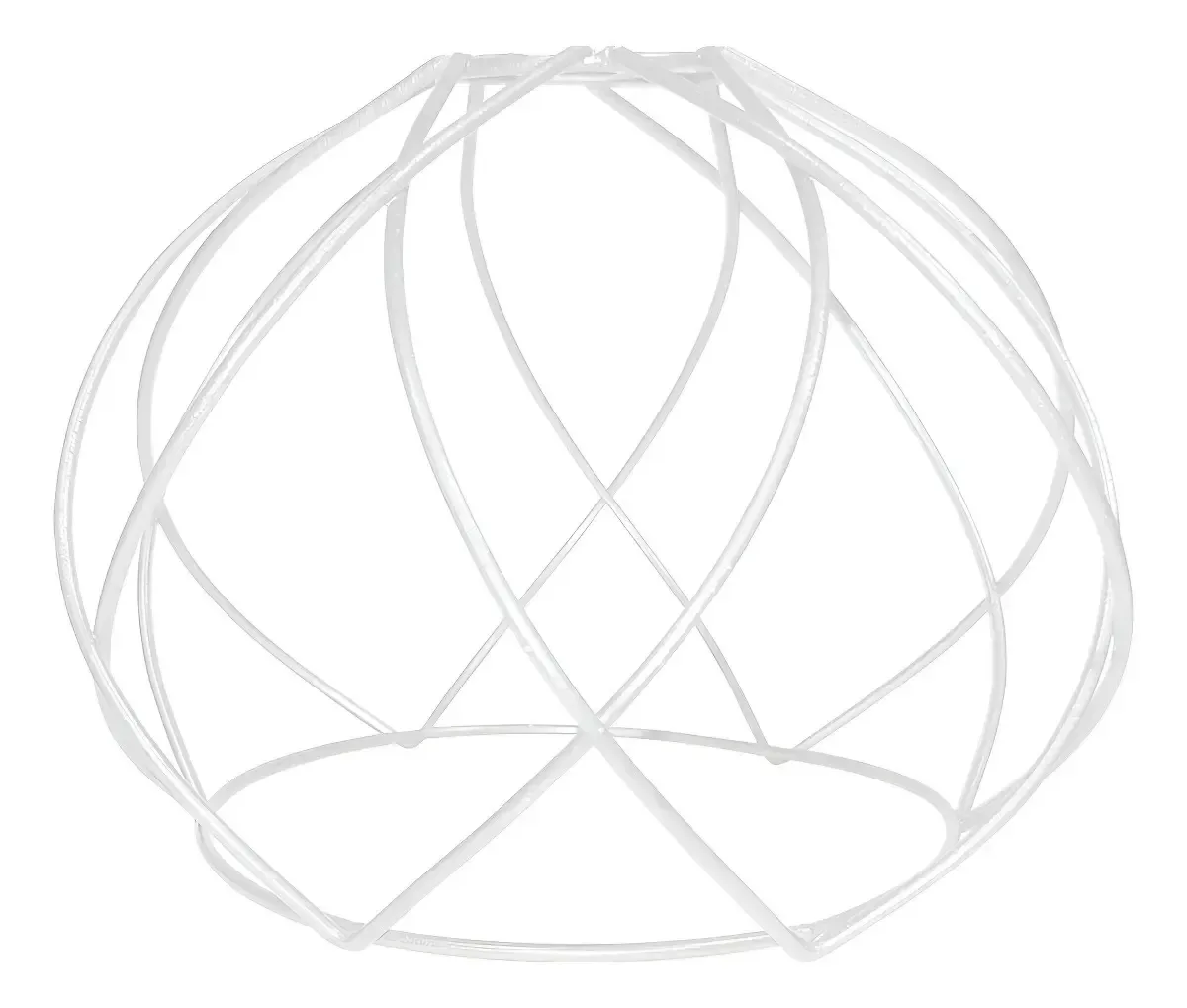 Cupula De Aramado Crown Para Pendentes E Abajures Cor Branco Liso
