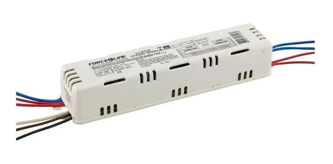 Reator Eletrônico 2 Lâmpadas Tubulares 18/20w Force Line