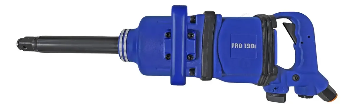 Chave Impacto Pneumática Longa 1 345 Kilos Gatilho Interno Azul