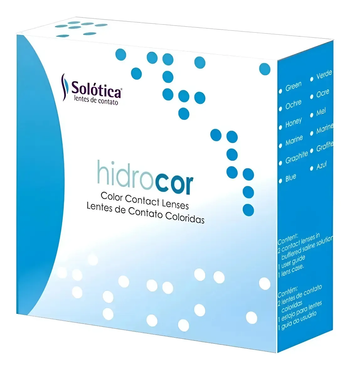 Lentes De Contato Colorida Hidrocor Anual - Com Grau Grau Esférico Buzios