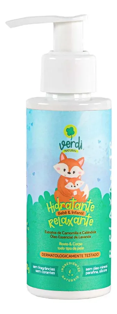 Hidratante Relaxante Verdi Natural Camomila Oléo De Lavanda