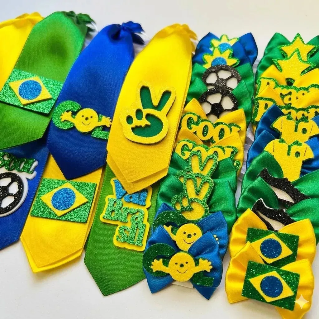 Kit Laços E Gravatas Pet Sw Pet Brasil Com 40 Unidades