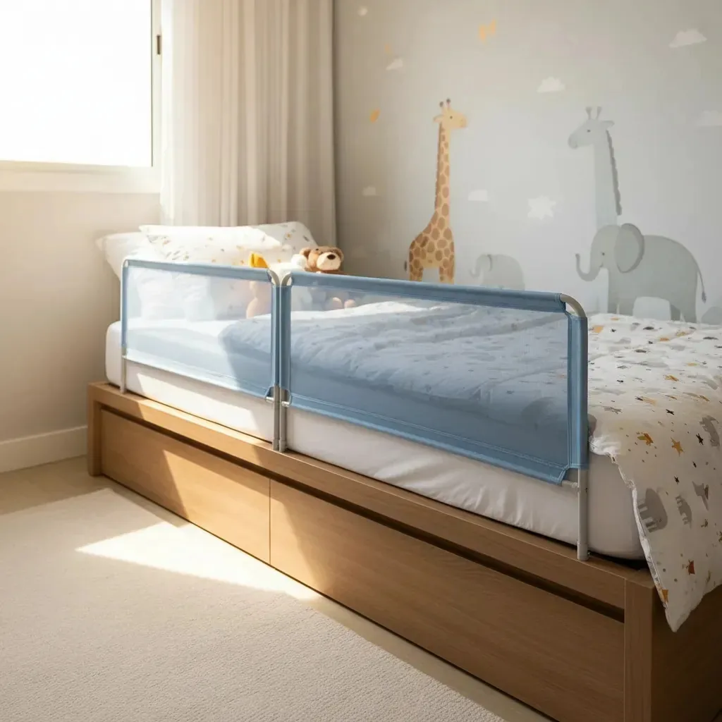 Proteção Lateral Cama 175cm Infantil Idoso Segurança Ninos Azul